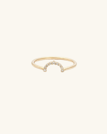 Leah Alexandra - Rainbow Ring – 14k Gold -