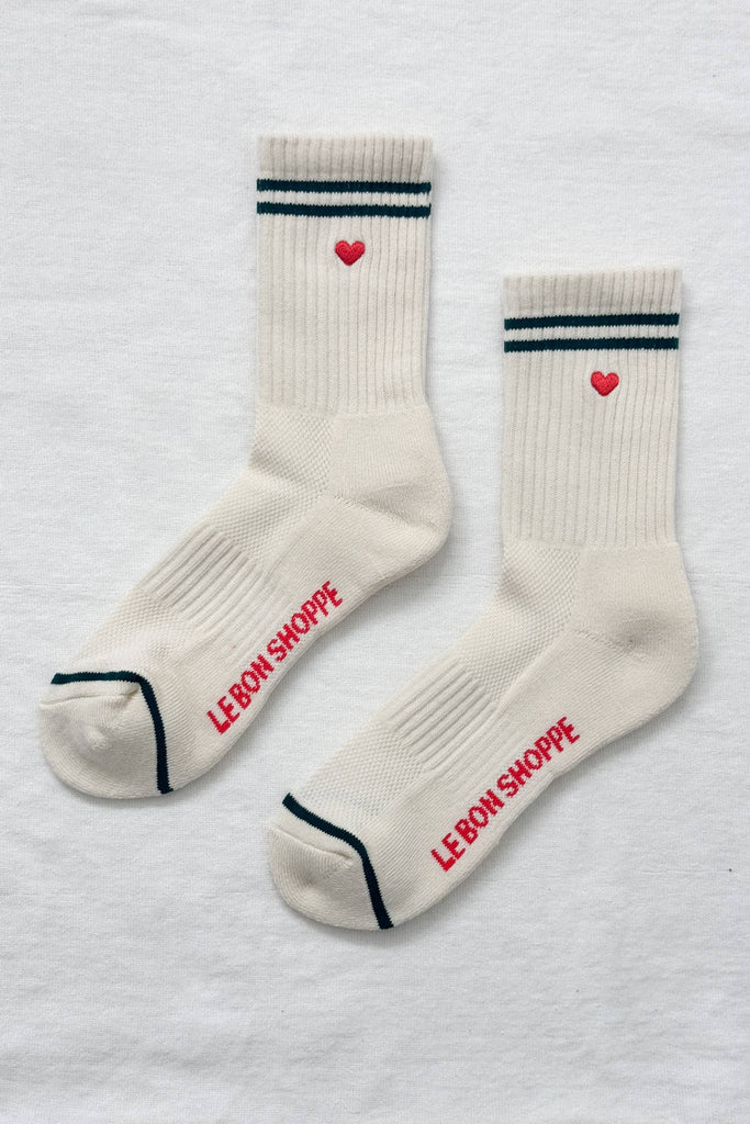 Le Bon Shoppe - Embroidered Boyfriend Socks -