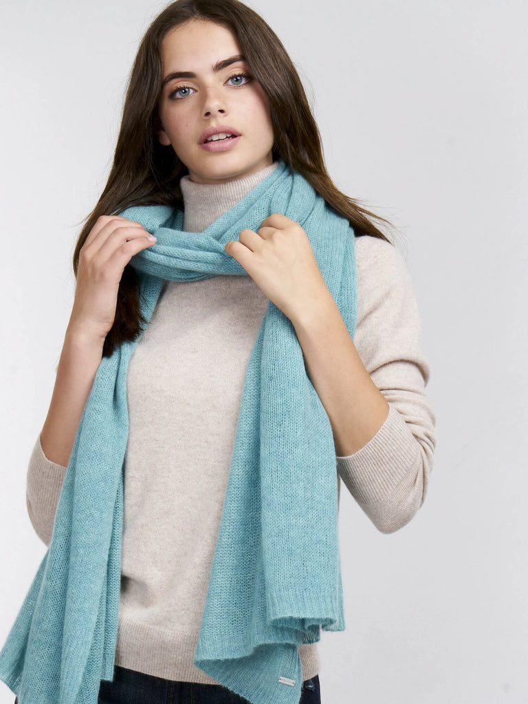 REPEAT - Organic Cashmere Scarf – Aqua -