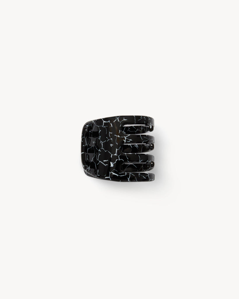 Machete - Mini Claw Clip in Black Marble -