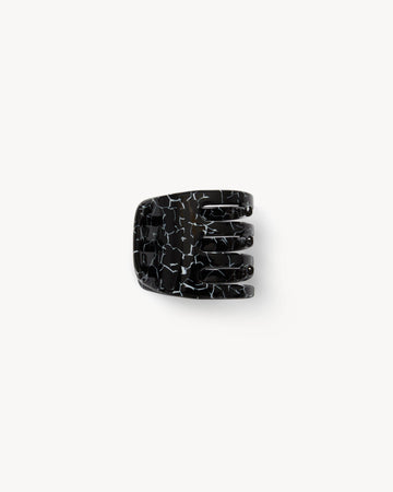 Machete - Mini Claw Clip in Black Marble -