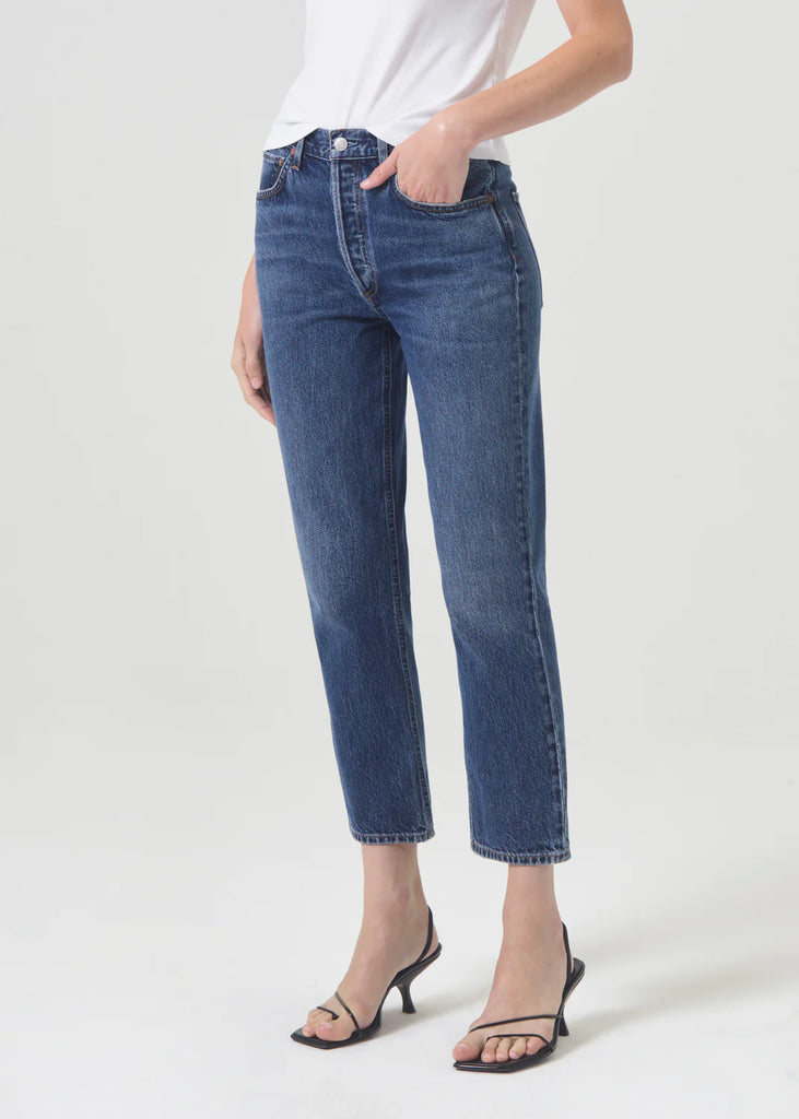 AGOLDE - Riley High Rise Straight Crop (Stretch) -