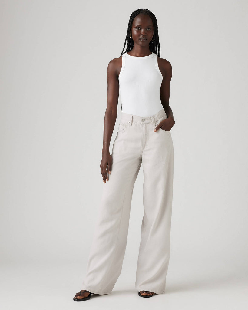 Levi's - XL Baggy Straight Linen Blend Pants - Crystal Gray