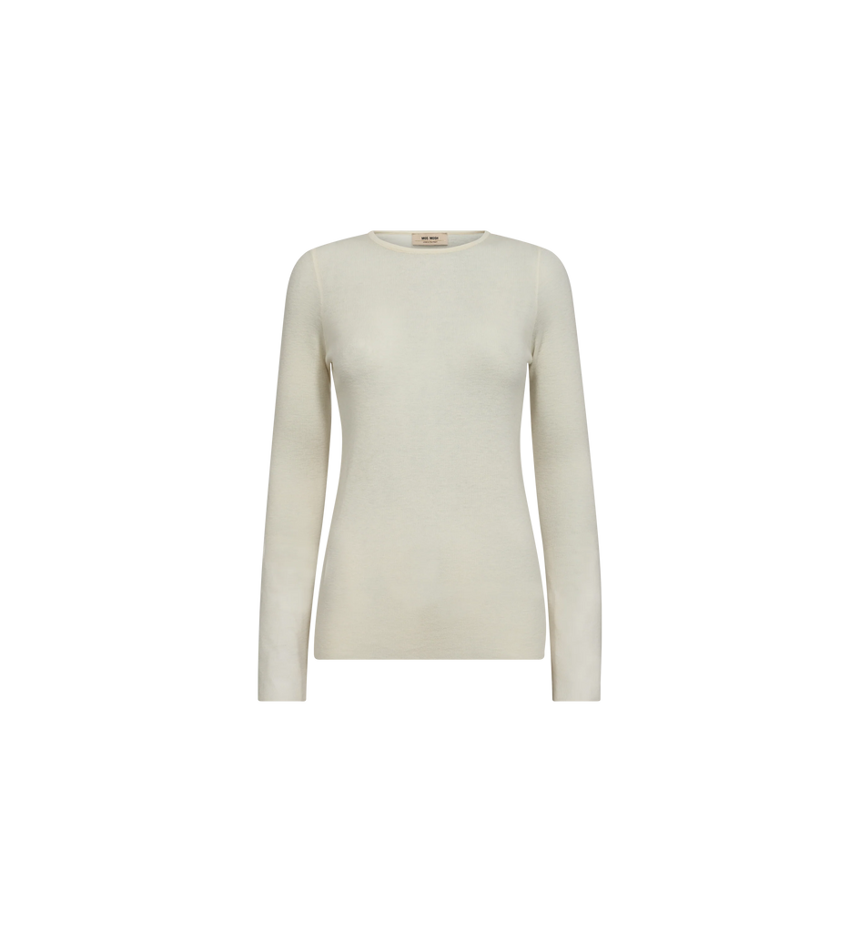 Mos Mosh - Bouch O-Neck Knit - Ecru
