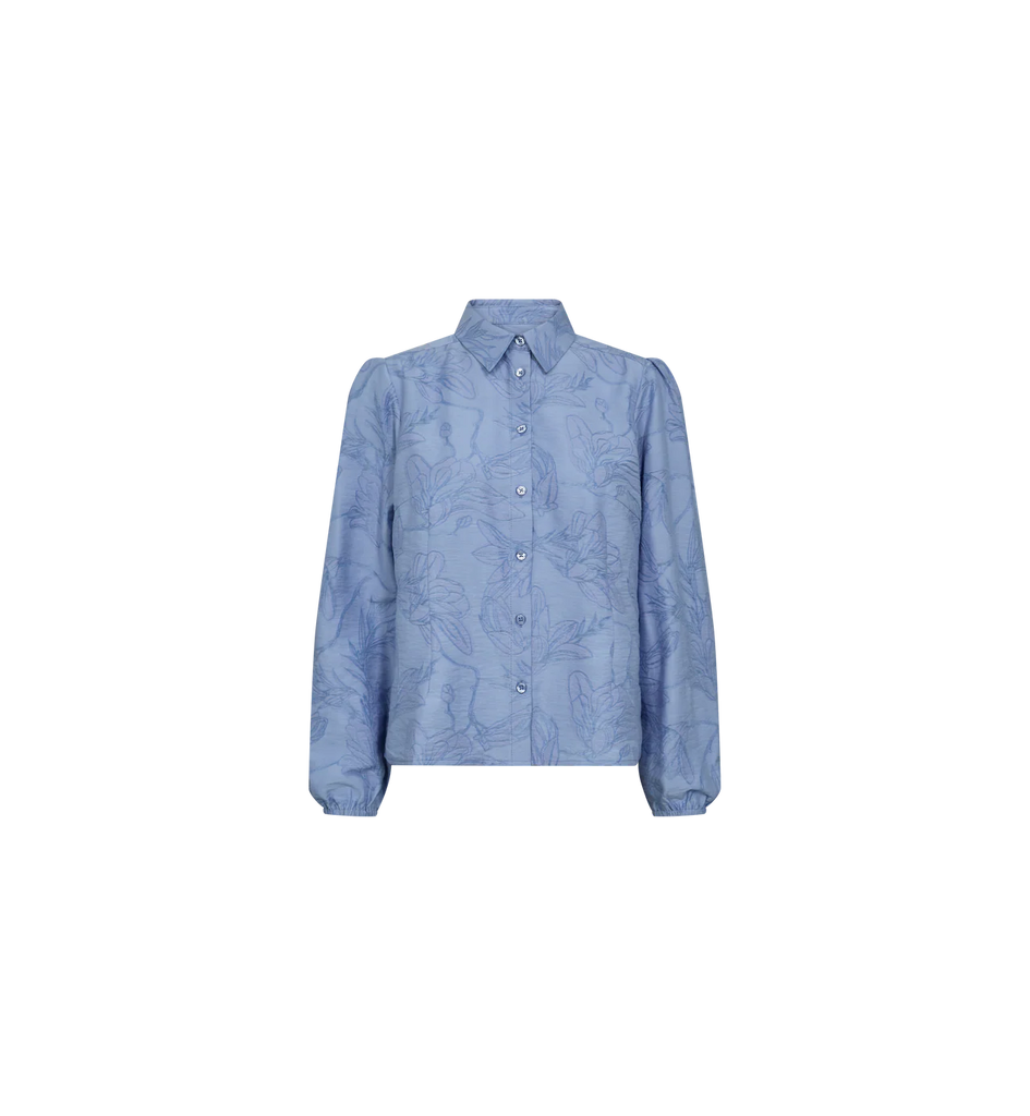Mos Mosh - Rayl Tul Shirt - Brunnera Blue
