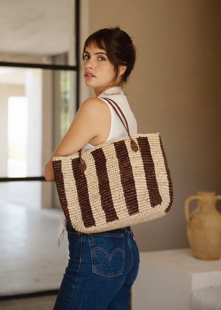 BEMBIEN - Franci Bag – Brown Stripe -