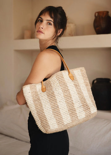 BEMBIEN - Franci Bag – Cream Stripe -