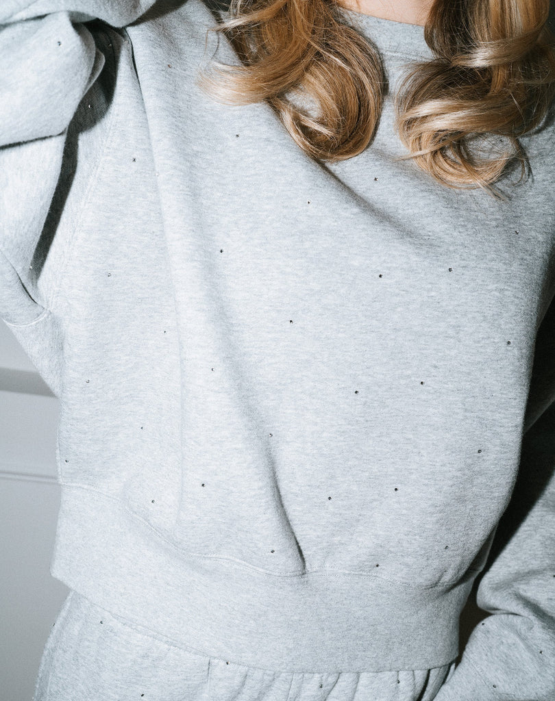 BRUNETTE The Label - Rhinestone Best Friend Crew -