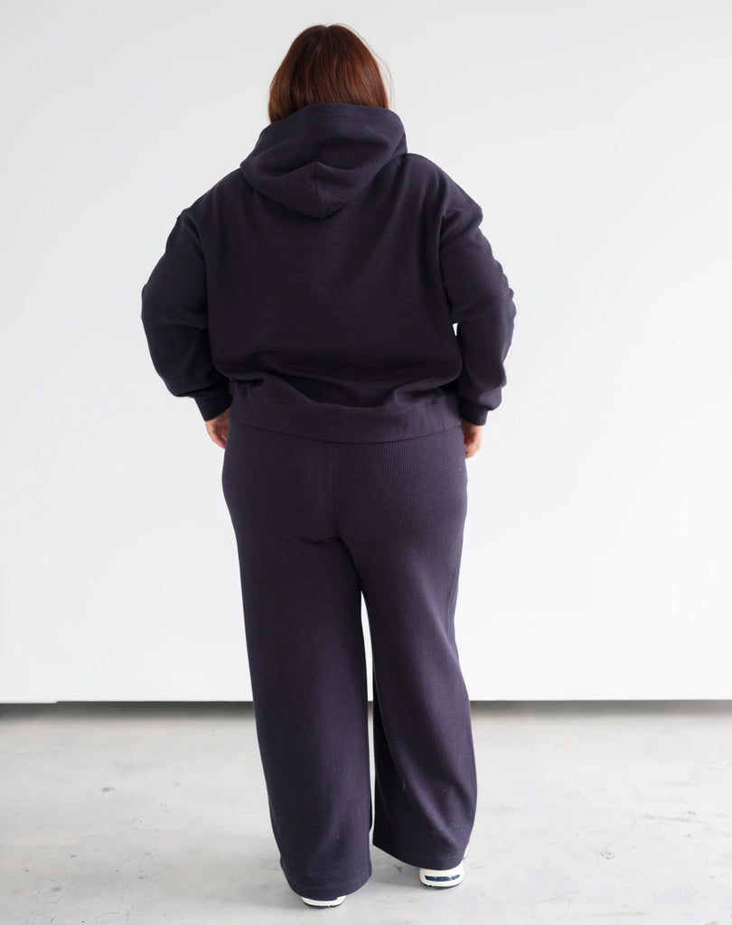 BRUNETTE The Label - Waffle Full Zip Hoodie -