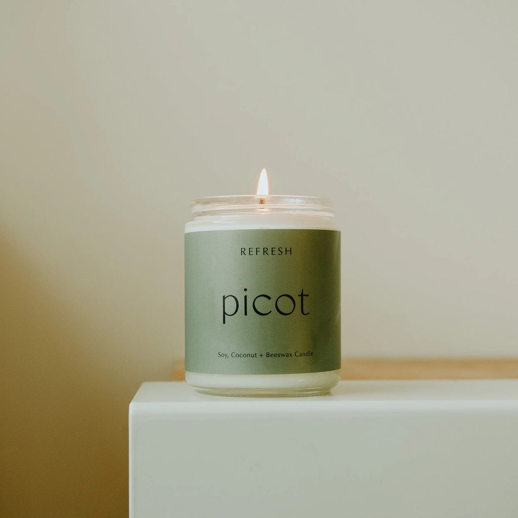 Picot - Coconut Wax Candle - Refresh 8 oz