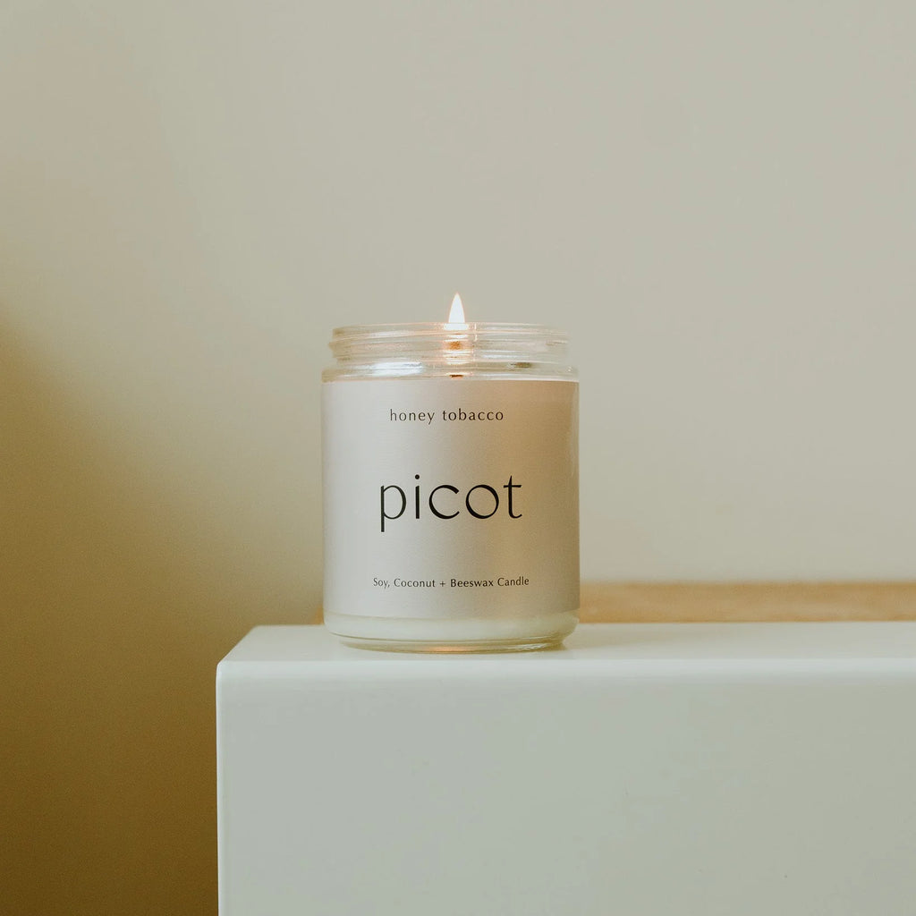 Picot - Coconut Wax Candle - Honey Tobacco 8 oz