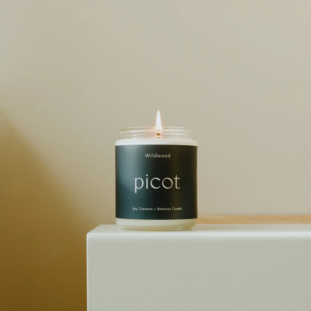 Picot - Coconut Wax Candle - Wildwood 8 oz