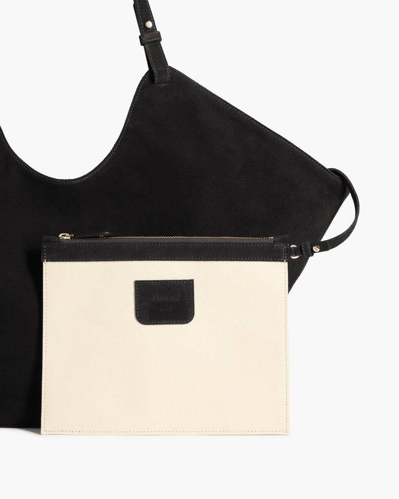 Flattered - Dahlia Tote Bag – Suede Black -