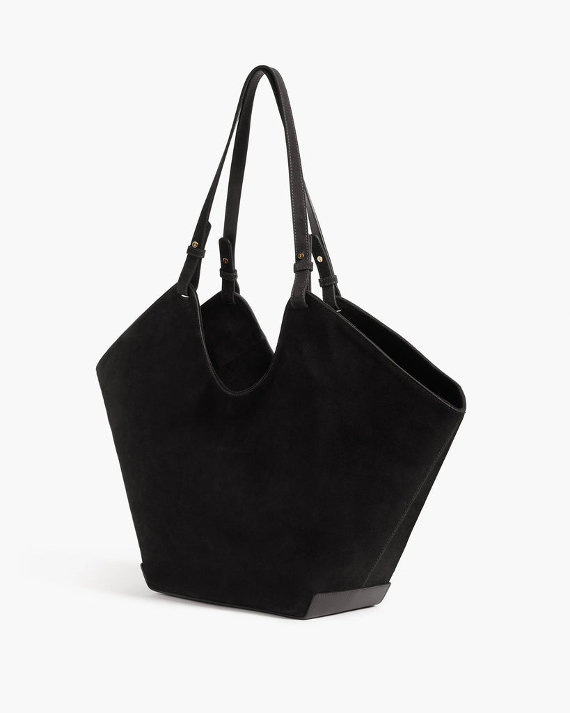 Flattered - Dahlia Tote Bag – Suede Black -