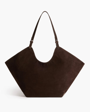 Flattered - Dahlia Tote Bag – Suede Chocolate -