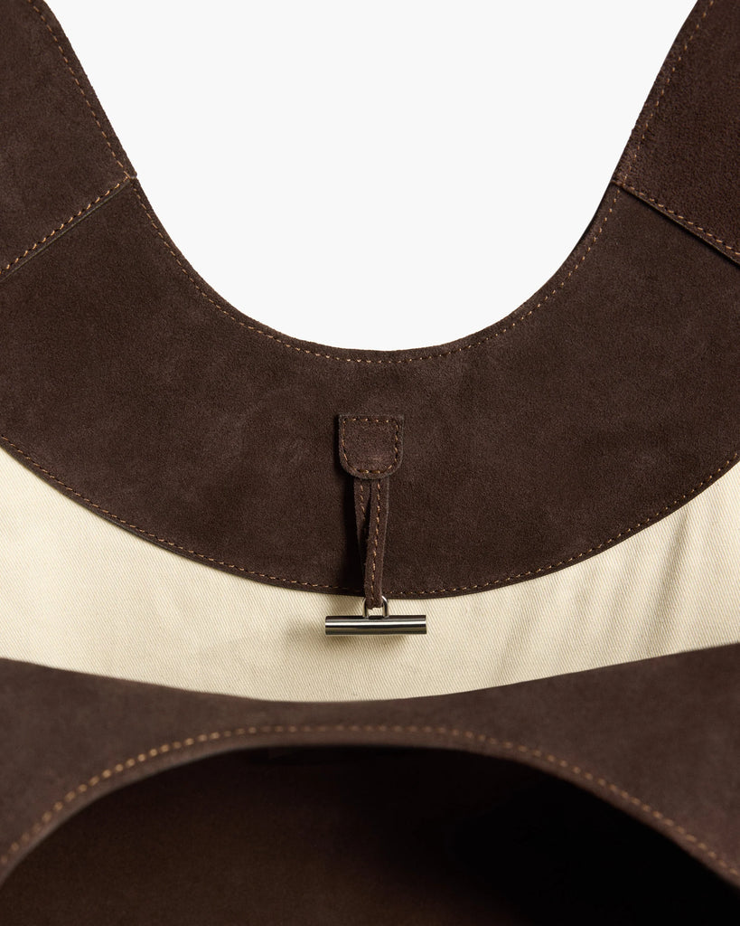 Flattered - Dahlia Tote Bag – Suede Chocolate -