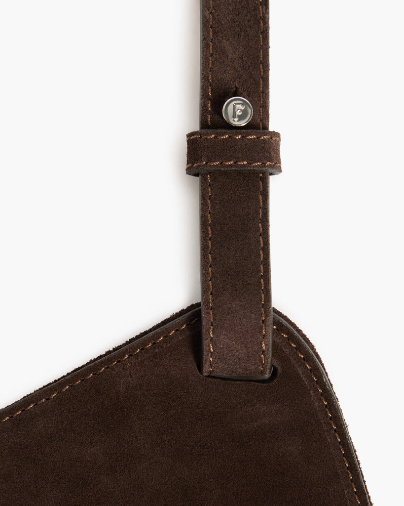 Flattered - Dahlia Tote Bag – Suede Chocolate -