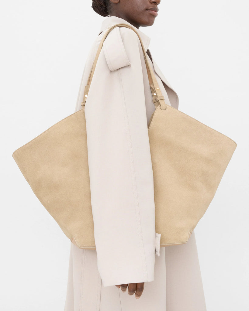 Flattered - Dahlia Tote Bag – Suede Sand -