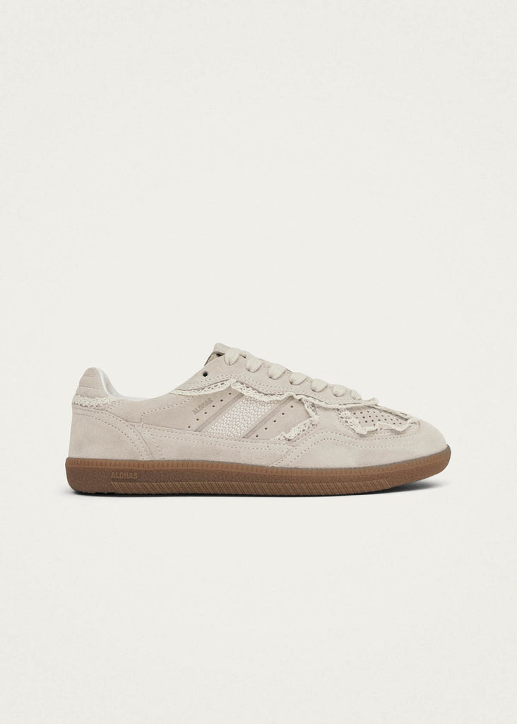 ALOHAS - TB.490 Leather Sneaker - Crochet Cream