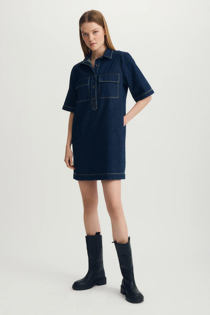 Melissa Nepton - Ember Dress - Dark Denim