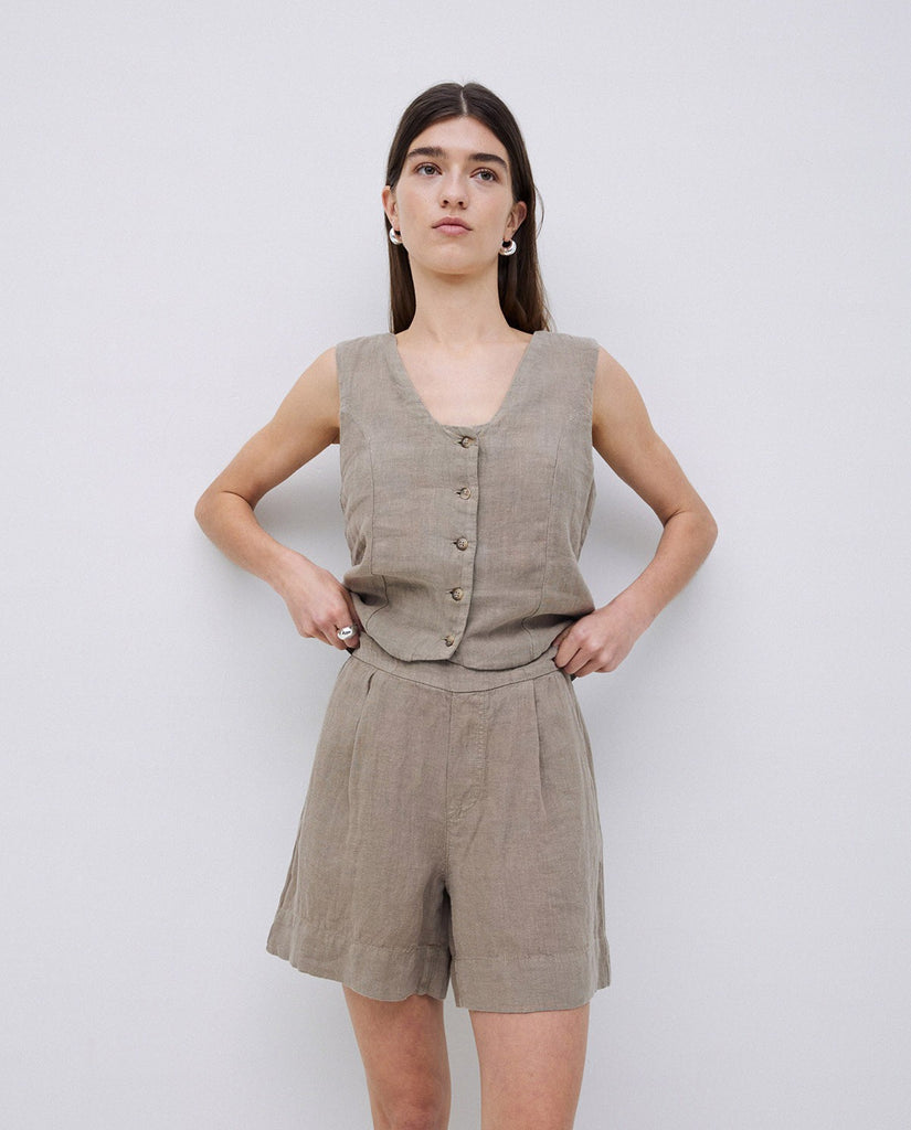 Yerse - Linen Shorts -