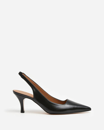 Flattered - Franchesca Leather Heels - Black
