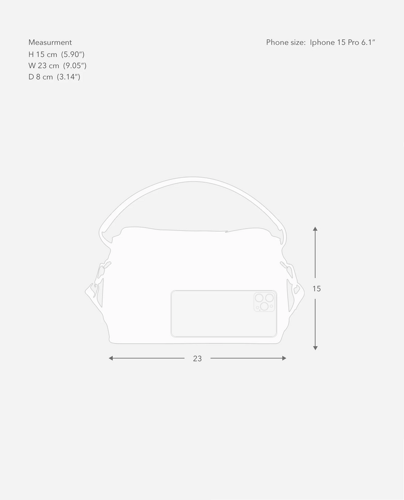 Flattered - Hanna Mini Bag – Grained Leather Black -