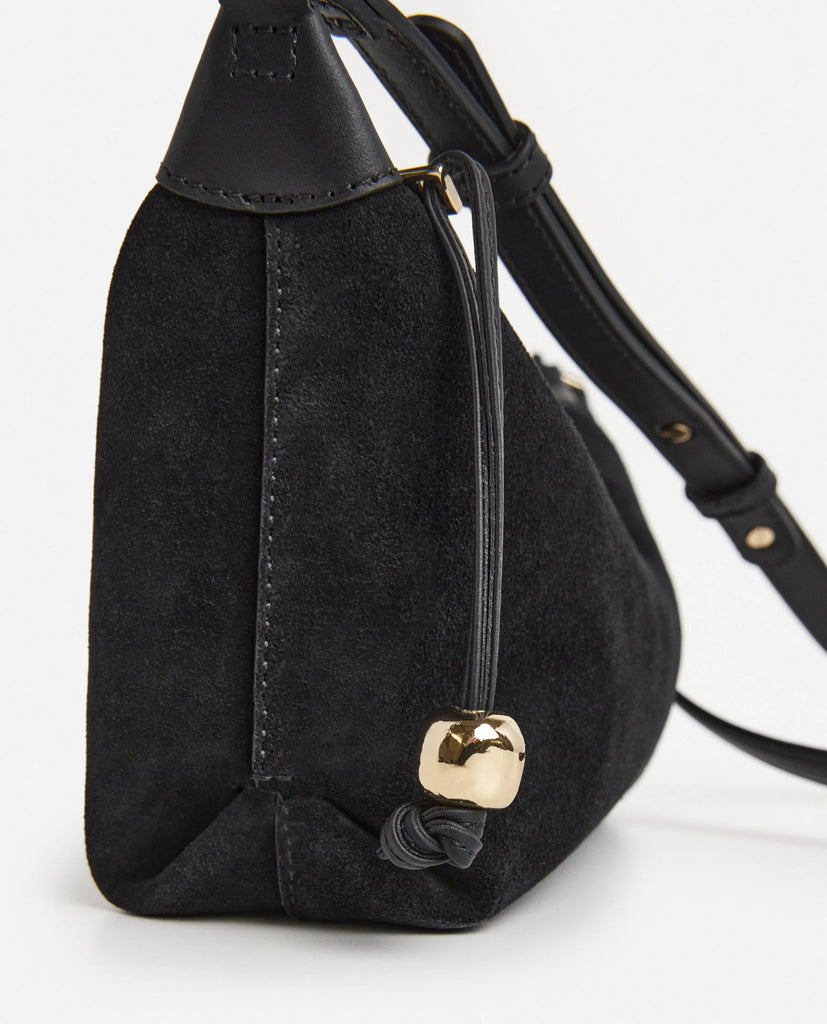 Flattered - Ru Crossbody Bag – Suede Black -