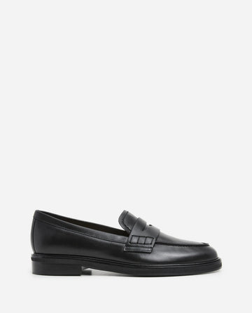 Flattered - Sara Leather Loafer - Black