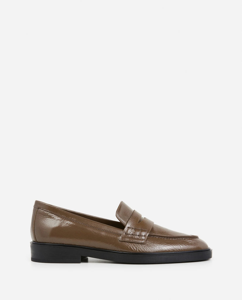 Flattered - Sara Leather Loafer - Khaki
