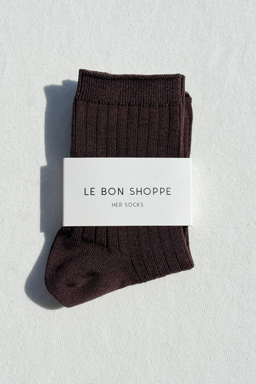 Le Bon Shoppe - Her Socks – Coffee -