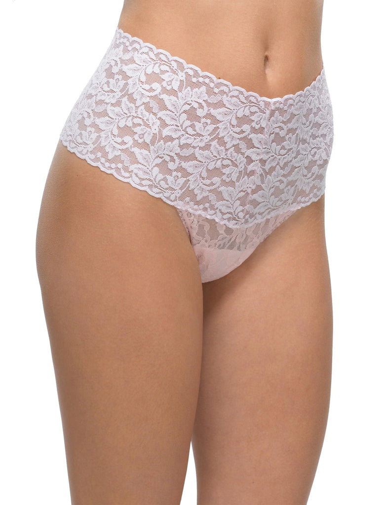 Hanky Panky - Retro Lace Thong - Bliss Pink O S