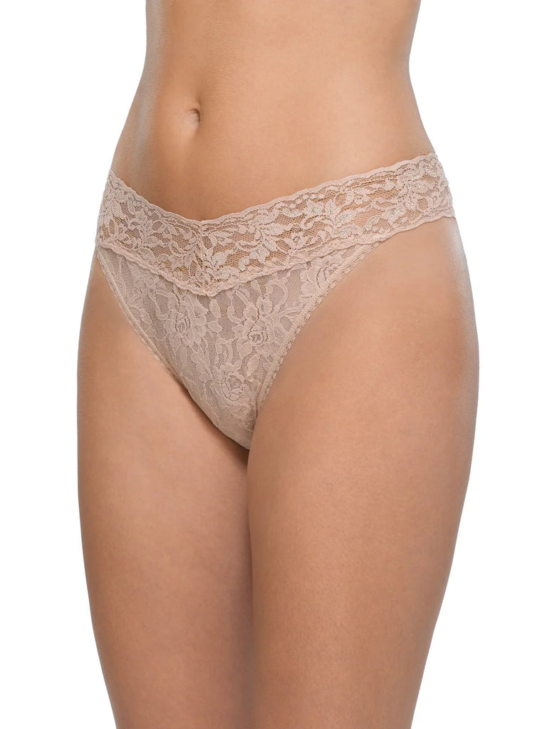 Hanky Panky - Original Rise Lace Thong - Chai O S