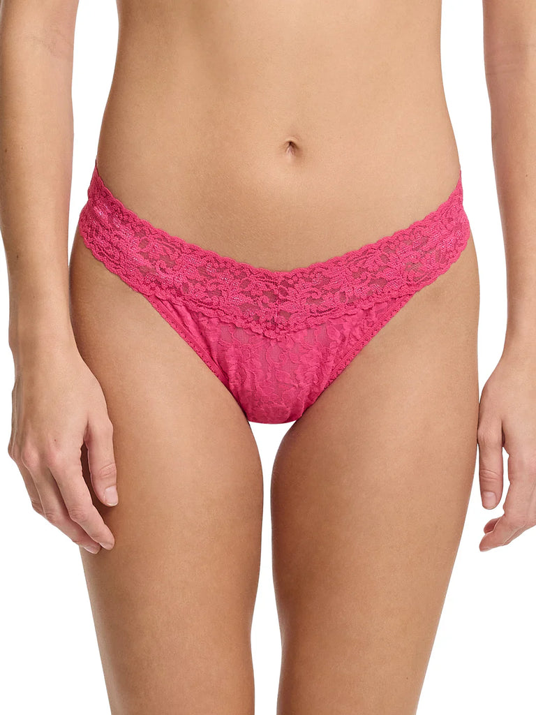 Hanky Panky - Original Rise Lace Thong - Sweet Tart O S