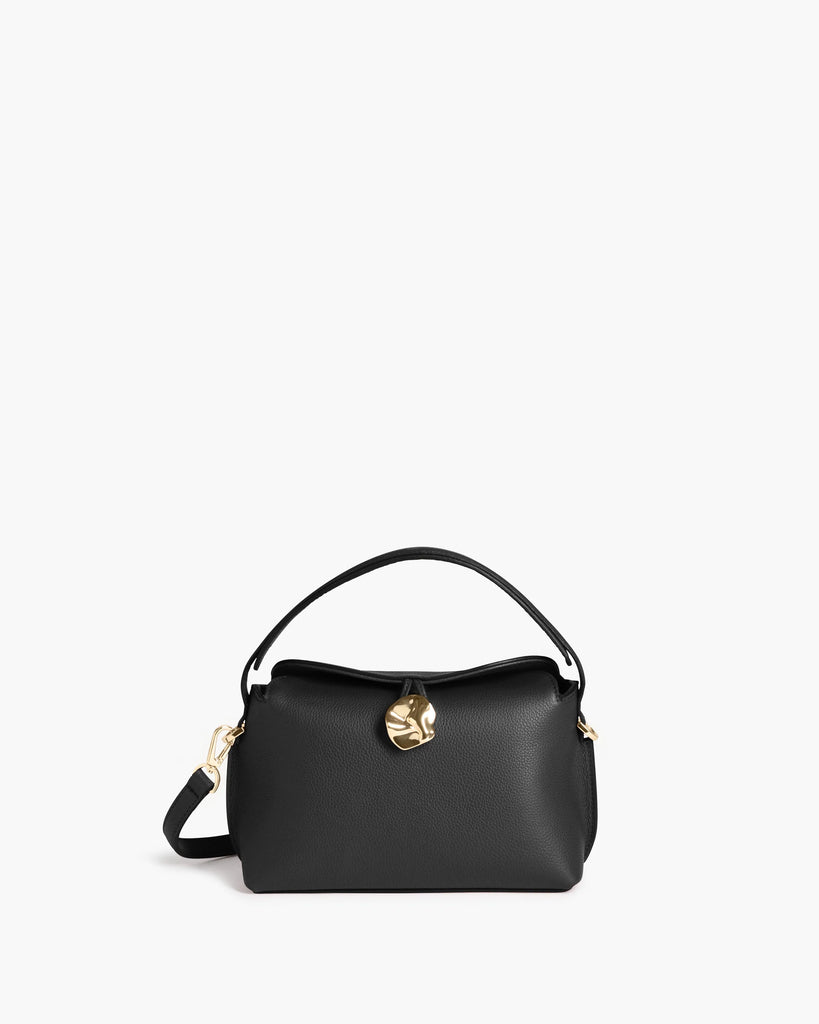 Flattered - Hanna Mini Bag – Grained Leather Black -