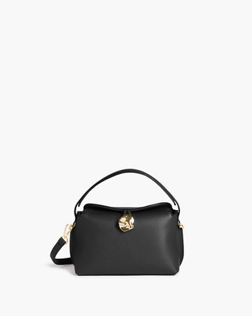 Flattered - Hanna Mini Bag – Grained Leather Black -