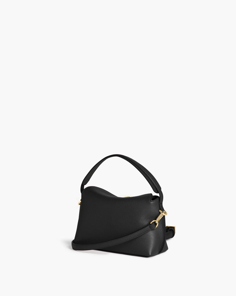 Flattered - Hanna Mini Bag – Grained Leather Black -