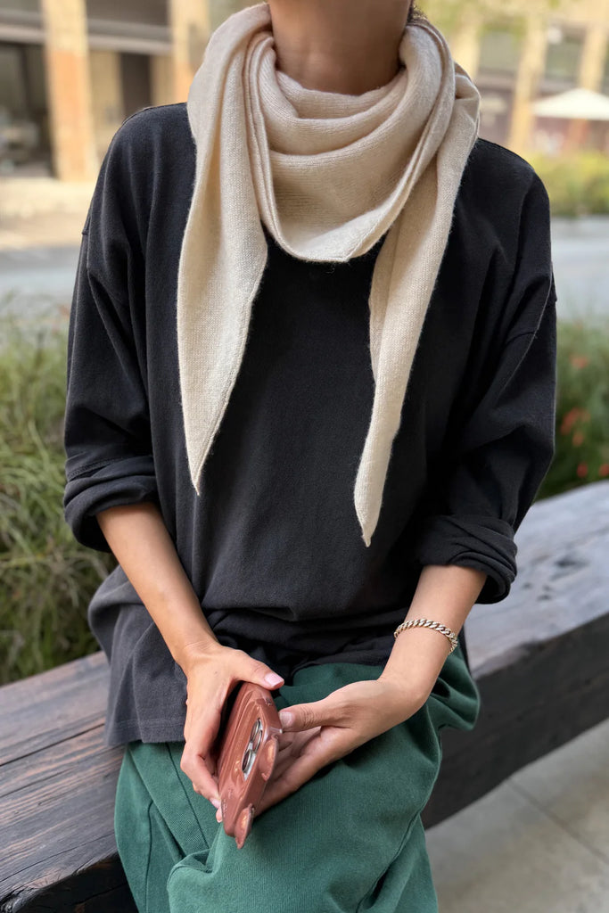 Le Bon Shoppe - Cashmere Shawl – Oatmeal -