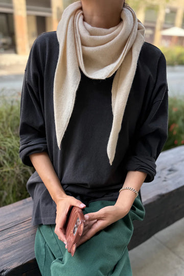 Le Bon Shoppe - Cashmere Shawl – Oatmeal -