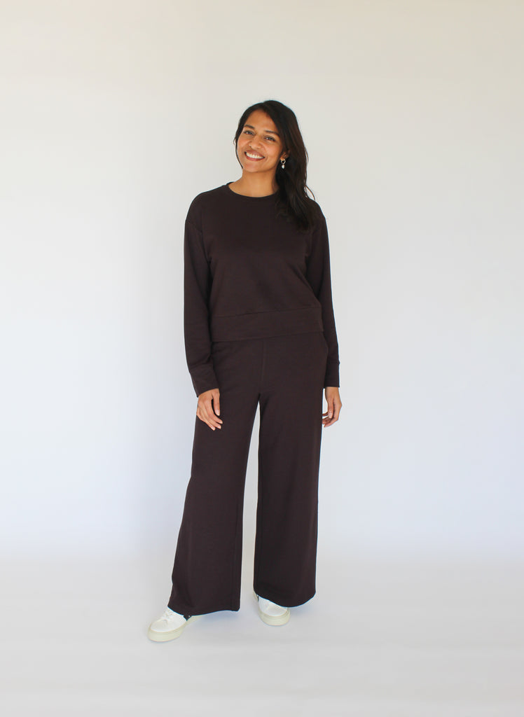 Sattva by Sarah - Fleece Pant - Black Bean