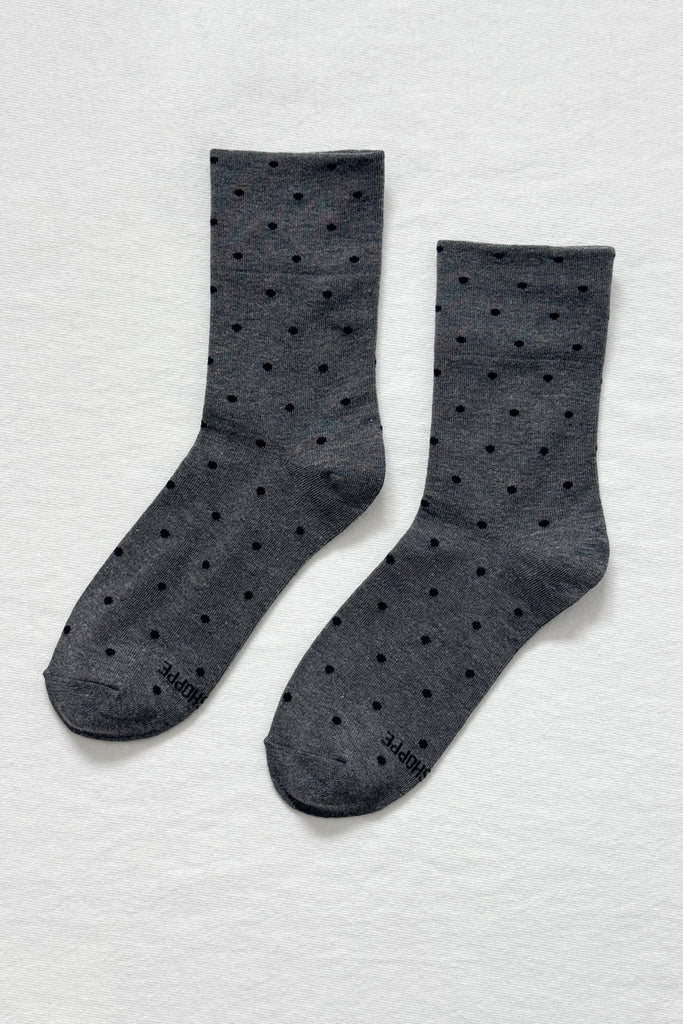 Le Bon Shoppe - Sneaker Socks – Charcoal Black -