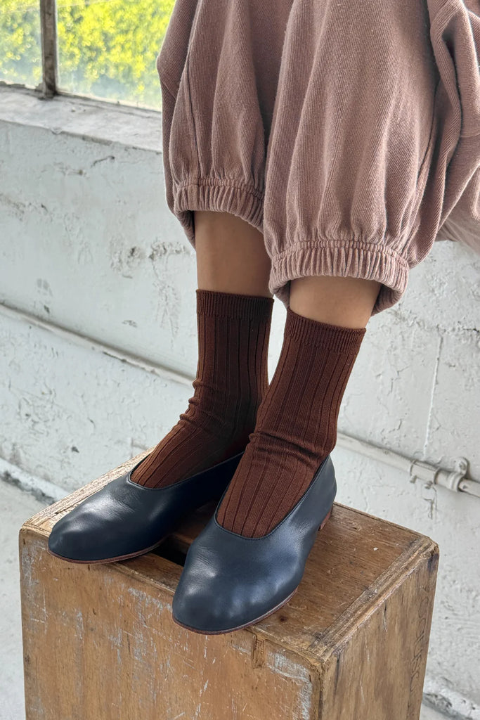 Le Bon Shoppe - Her Socks – Coffee -
