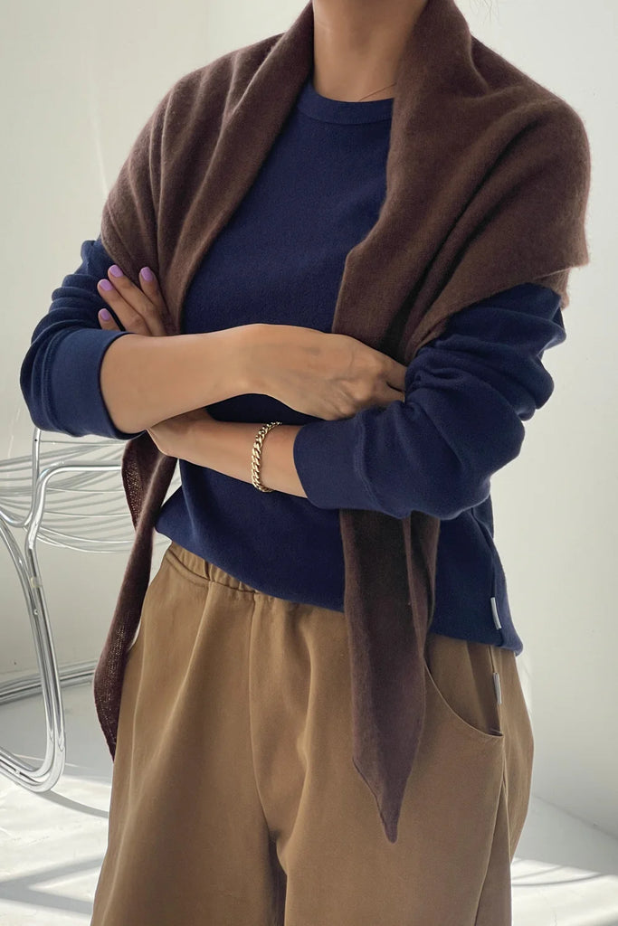 Le Bon Shoppe - Cashmere Shawl – Mocha -