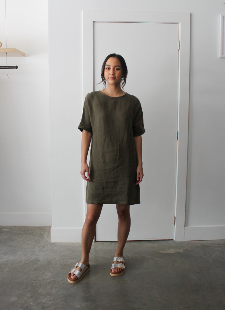 Sattva by Sarah - Nomad Everyday T-Shirt Dress - Bark