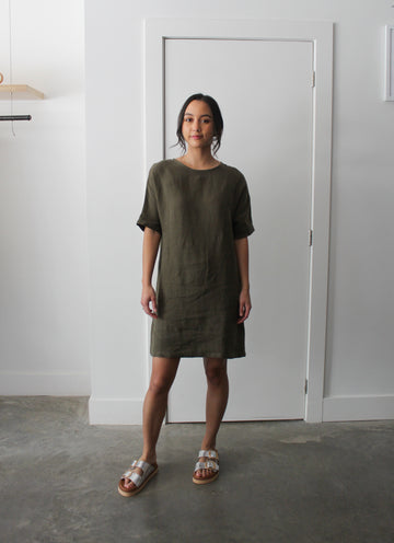 Sattva by Sarah - Nomad Everyday T-Shirt Dress - Bark