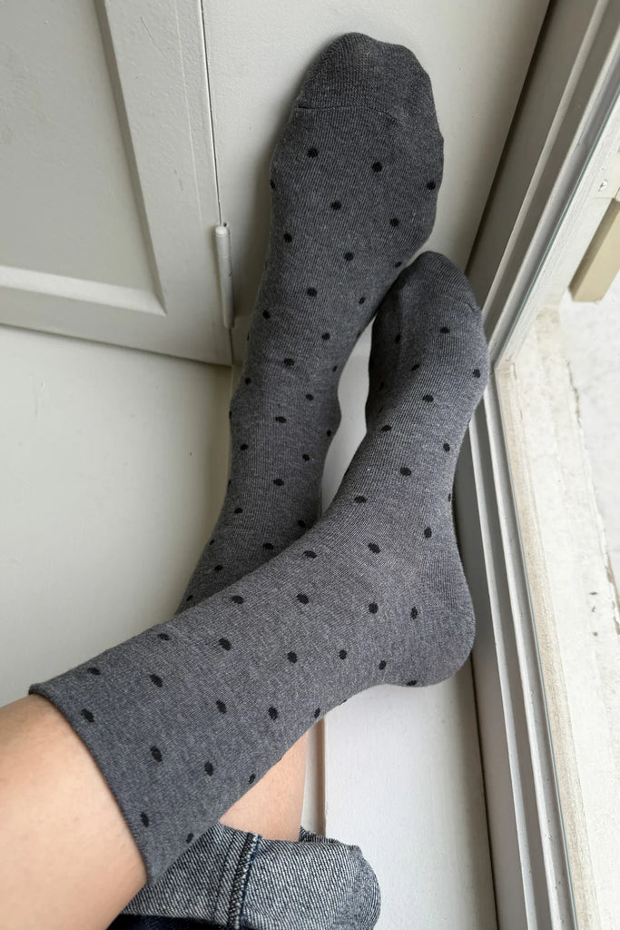 Le Bon Shoppe - Sneaker Socks – Charcoal Black -