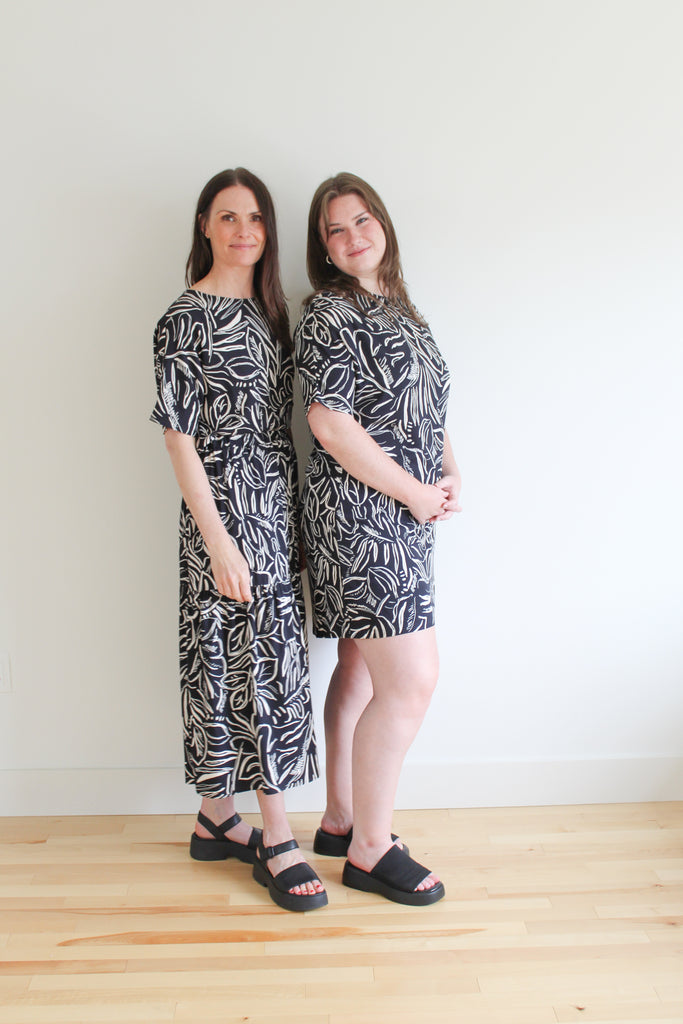 Sattva by Sarah - Printed Everyday T-Shirt Dress -