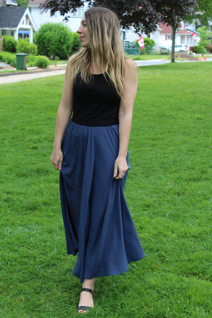 Sattva by Sarah - Long Skirt - Navy