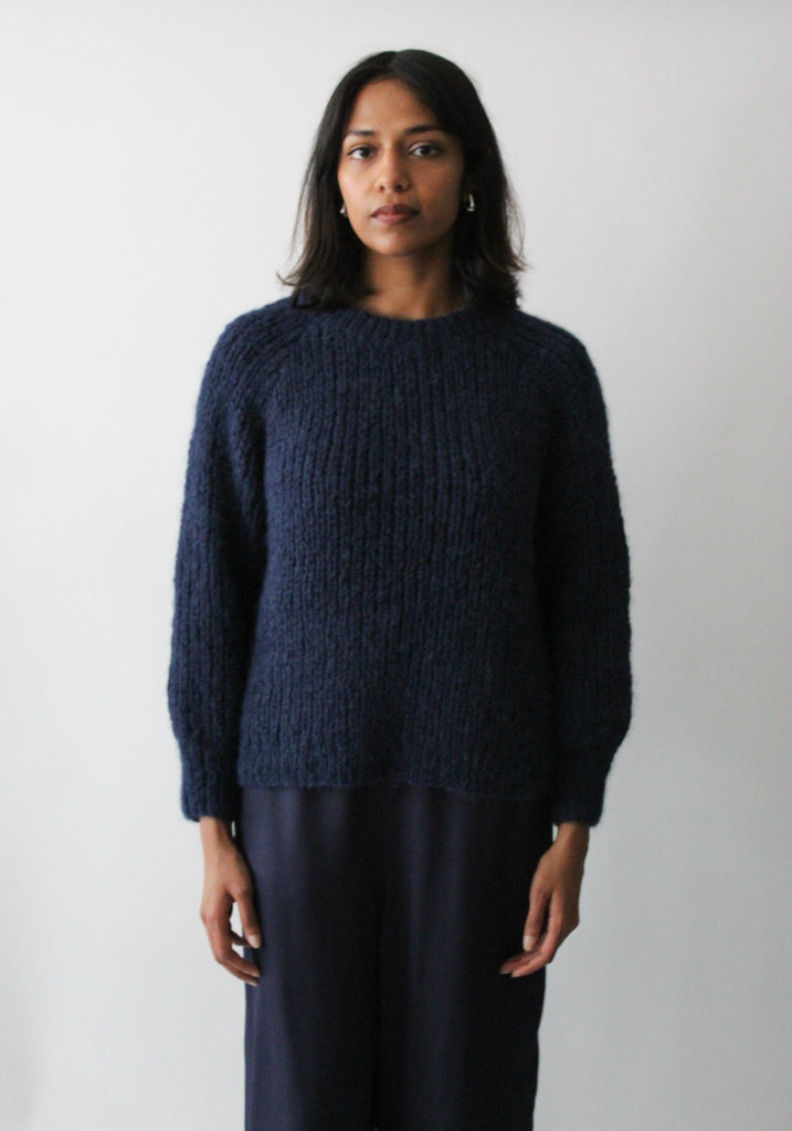 Sattva by Sarah - White Point Sweater - Navy