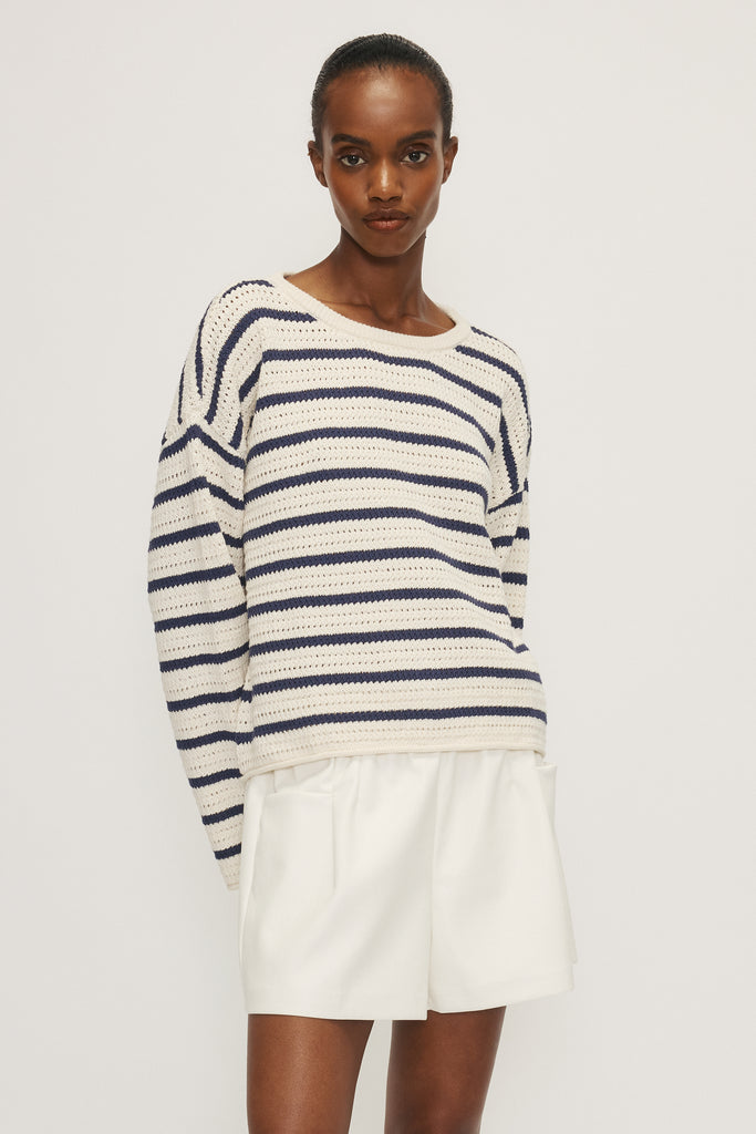 Melissa Nepton - Joris Sweater - Navy Stripe